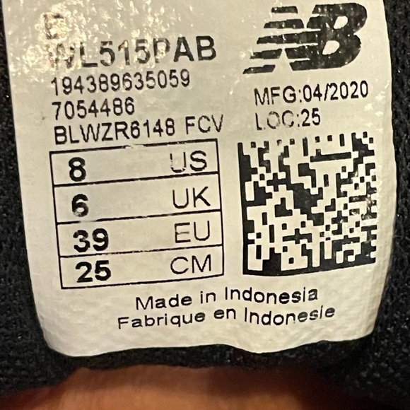 NewBalance Womens 515 Black Zebra Print Animal Print Sneakers w/Suede Size 8 🔥 - Picture 4 of 10